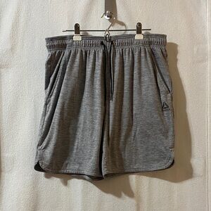 Reebok Men's Heather Gray Athletic Shorts